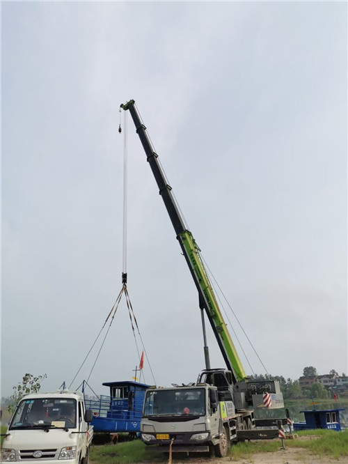 甘谷县桥梁建设吊装案例